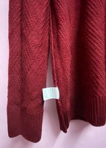 Maroon Knit Sweater