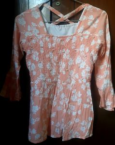 small size girls print top