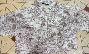 Chic Printed Button-Down Shirt