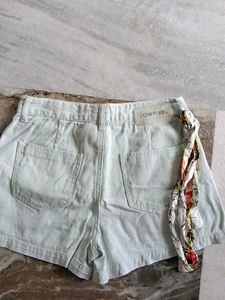 Light Green Utility Shorts
