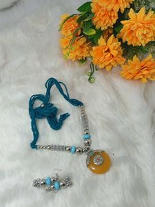 oxidised jewellery neck set