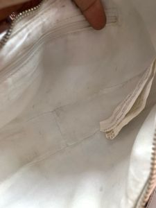 White Faux Leather Crescent Shoulder Bag Y2K Style