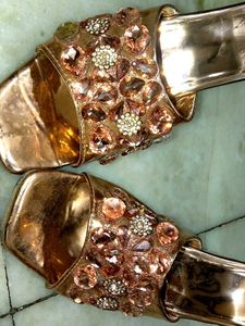Sparkling Rose Gold Heels
