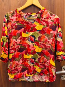 Vibrant Floral Print Kurta