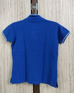 Navy Blue Collared T-shirt (34-36)