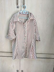 Striped Satin Shirt