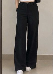 Black Wide-Leg Pants