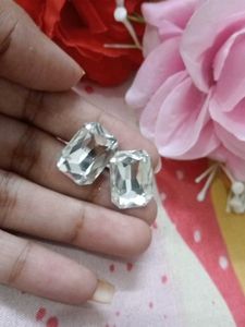 Sparkling Crystal Stud Earrings
