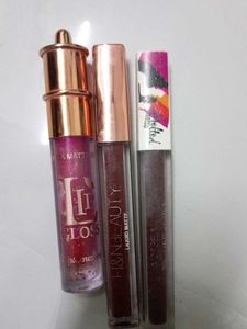 Set of 3 Liquid Lipsticks matte+glossy