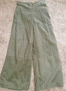 Olive Green Eyelet Co-ord Set
