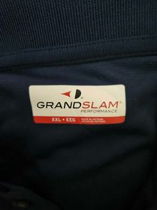 Grand slam Men's Navy Blue Polo Shirt