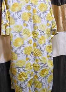 Rangmanch Floral Print Kurta one side pocket