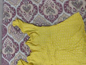 Vibrant Yellow Printed Kurta
