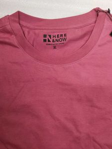 Here&amp;Now Pink Crew Neck T-Shirt