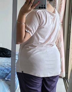 Comfortable Light Pink T-Shirt