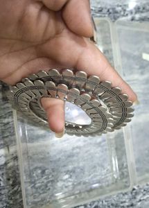 Oxidized Silver Statement Bangle