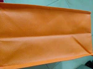 Orange Patterned Tote Bag