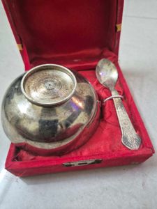 Germon silver Bowl with spoon