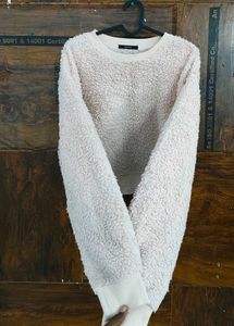 Soft pink Cozy Fleece Crewneck Sweatshirt