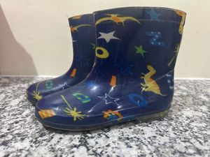 Fun Patterned Kids Rain Boots size 26