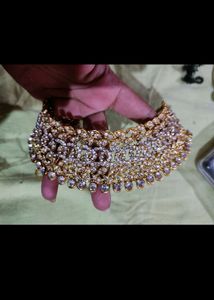 Elegant Crystal Choker Necklace