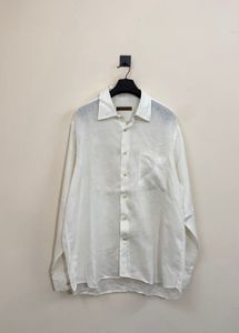 Men's White Linen Shirt