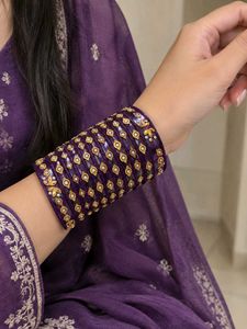 Elegant Royal Purple Bangle Set