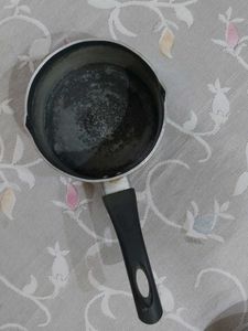 Used Prestige Non stick Saucepan with Black Handle