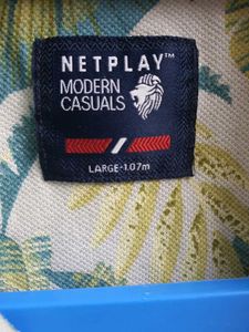 Mens Netplay Casuals Polo T-Shirt – Large size