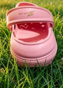 Cute Pink Clogs with Charms for women