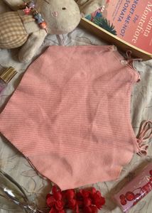 Cute Pink Ribbed Halter Top