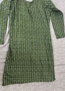 Stylish Green Printed Kurta