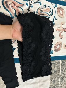 XS Black Lace Bralette &amp; Thong Set
