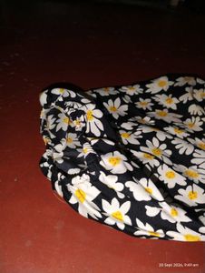 Floral Smocked Square Neck Dress
