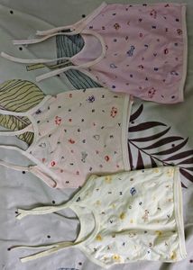 Set of 3 Baby Girls Undershirts