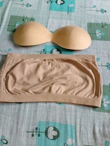 Strapless Padded Bra &amp; Bandeau Set