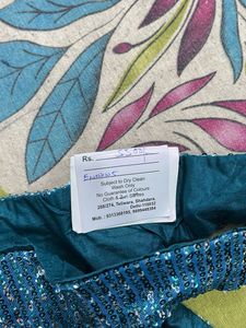 stylish Ready-to-Wear Designer Sequin Saree with T
