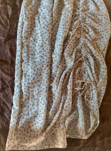 Floral Ruched Pinafore Dress | Sunshine Print