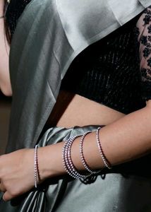 Elegant Grey Silk Saree