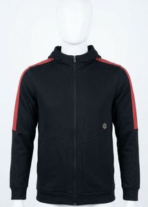 under Armour Men's Black & Red Striped Hoodie