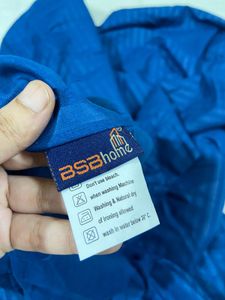 Blue Striped diwan bed mattress cover