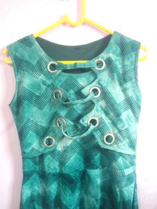 Beautiful Teal Green Ethnic Dress