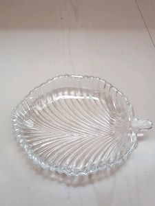 GLASS DECORATIVE BOWL FOR DRY FRUITS AND SPICES