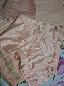 Peach Embroidered Kurta
