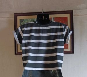 Striped Cropped Top