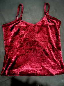 Velvet Camisole Top