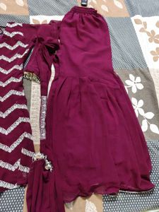Beautiful Maroon Kurta Set