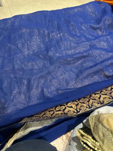 Beautiful Blue &amp; Gold Saree