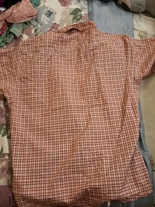 Rust Red Checkered shirt