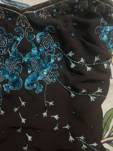Y2k Beaded Brown Top